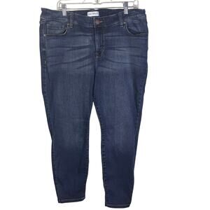 Lane Bryant Skinny Jeans Womens 18S Mid Rise Flex Magic Waistband Blue